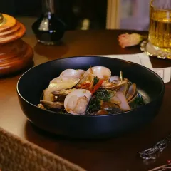 台式九層塔炒蛤蜊