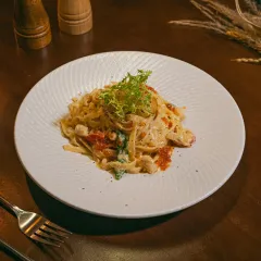 明太子干貝義大利麵